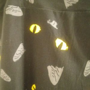 Black cat leggings
